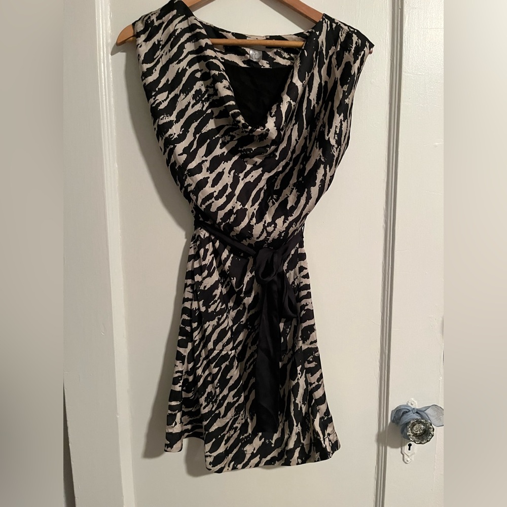 h&m zebra print dress 🖤🤍
